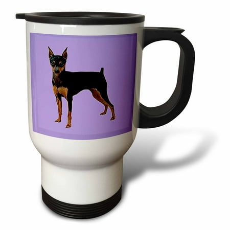 3dRose Miniature Pinscher, Travel Mug, 14oz, Stainless Steel