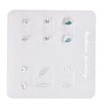 thumbnail image 4 of kurtrusly 6 Pairs Weekly Ear Studs Set Women Fashion Alloy Love Heart Leaf Rhinestone Earrings Jewelry Gift Type 3, 4 of 6