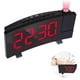 thumbnail image 2 of Reloj despertador digital, relojes despertadores de proyección para dormitorio con 4 atenuadores, cargador de teléfono USB, proyector giratorio de 180 ° Zhivalor 222611-3, 2 of 8