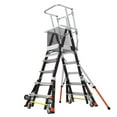thumbnail image 3 of Little Giant Systems Adjustable Safety Cage Platform Ladder, 118.00 x 46.60 x 15.30 in, Fiberglass, 3 of 8