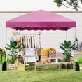 thumbnail image 4 of Gymax 10 X 10 FT Pop up Canopy Tent Portable Foldable Patio Shelter w/ Wheeled Bag Pink, 4 of 10