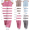 thumbnail image 3 of Bovemsi Wide Leg Pants Woman Women Striped Cotton Pajama Casual Plaid Trousers Beach Bottoms With Pockets Travel Pants, 3 of 9
