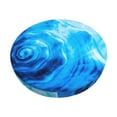 thumbnail image 1 of Balery Blue Shell Fundas de asiento para taburete de bar redondo de tela de terciopelo ajustables que protegen de arañazos y manchas para sillas de 14 a 17 pulgadas.-12 inch, 1 of 7
