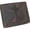 Brown, variant on Mens RFID Blocking Wallet Christian Cross Design, Vintage Leather Bifold Brown