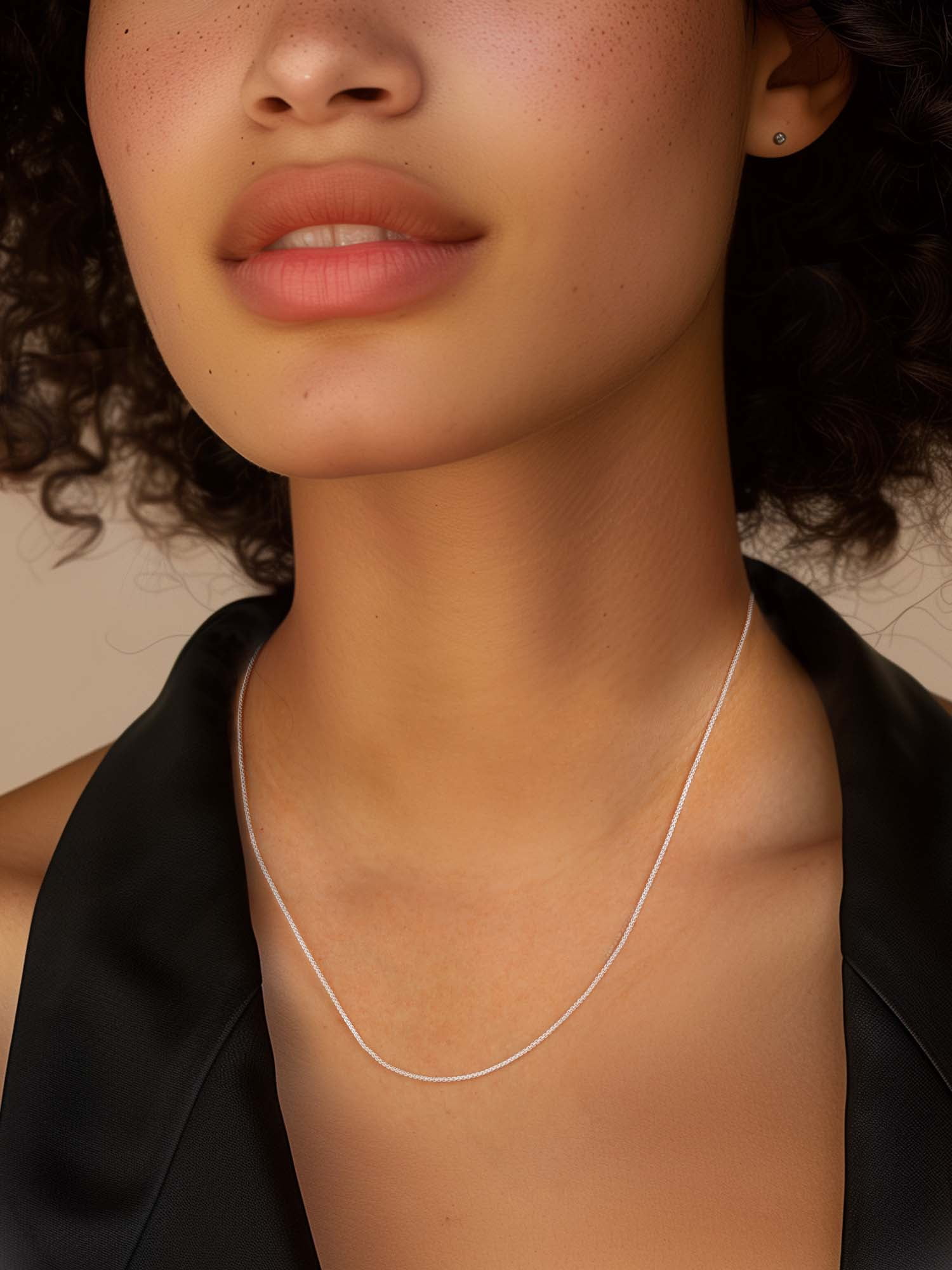 ChicSilver Solid Sterling Silver Polished Box Chain Necklace for Women  Pendants 1-2mm Thin Chains Made in Italy 16-24 inch