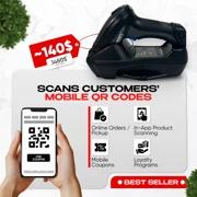 Datalogic PowerScan PM9501 + BC9030 – Industrial 910MHz Wireless Barcode Scanner