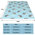 thumbnail image 5 of Women''s Hedgehog Throw Blankets Plush Blanket Soft Worm Sherpa Fleece Blanket Adults for Kid Crib Couch Chair Living Room Travel(50"x60",Hedgehog), 5 of 6