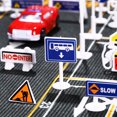 thumbnail image 2 of 56 PCS Play Traffic Signs Street Road Signs Road Signal Signal Toys con 2 PCS Modelos de semáforo para niños, 2 of 7