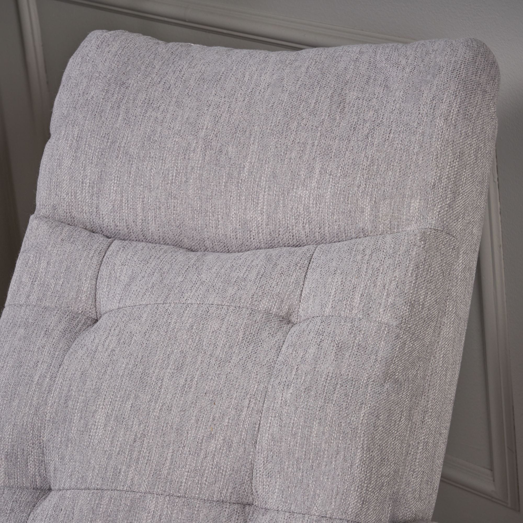 Noble House Warren Standard Fabric Glider Swivel Push Back Nursery Recliner, Gray