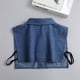 thumbnail image 3 of Cuello falso para hombre y mujer, primavera y otoño, camisa vaquera del sur, cuello falso, suéter decorativo, cuello falso de camisa, cuello puntiagudo, 3 of 5