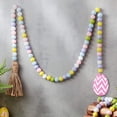 thumbnail image 3 of Bead Garland Pascua Colgante de Pared con Borlas Hecho Spring Beads Boho para Farmhouse Tiered Tray Country Easter Holiday Decoracion Rosa SM SunniMix Guirnalda de cuentas, 3 of 7