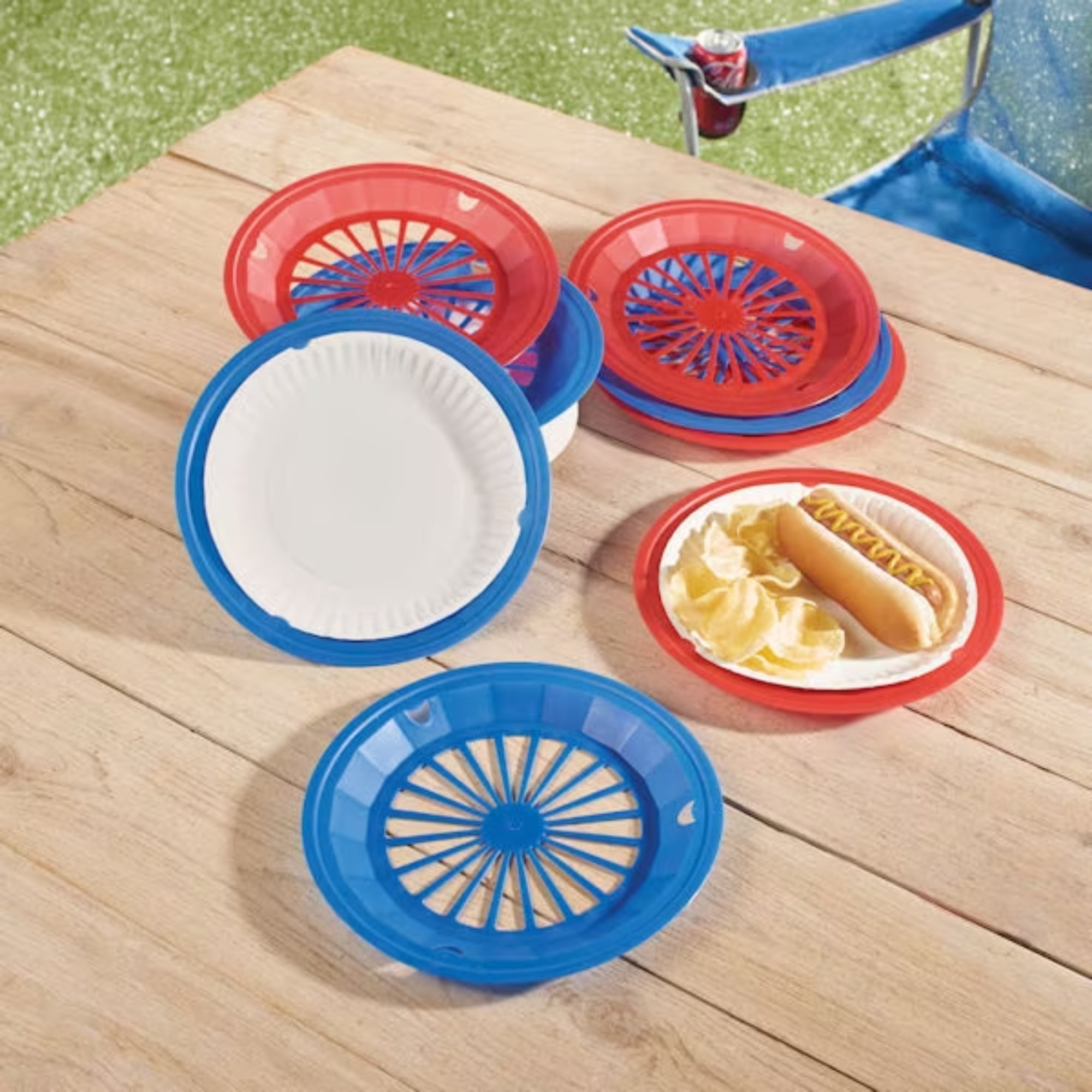 Plastic Paper Plate Holders Reusable Paper Plate Holders - Temu