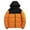 Orange, variant on JIKNTTR Mens Hooded Puffer Jacket Fashion Loose Winter Fashion Daily Retro Casual Warm Hooded Down Jacket Fashion Thermal Outerwear