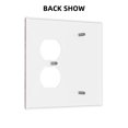thumbnail image 2 of Red Grid Light Switch Cover Decorative Switch Plates and Outlet Covers Wall Plate for Electrical Kitchen Home Office Art Decor Mid-size, 2 of 4