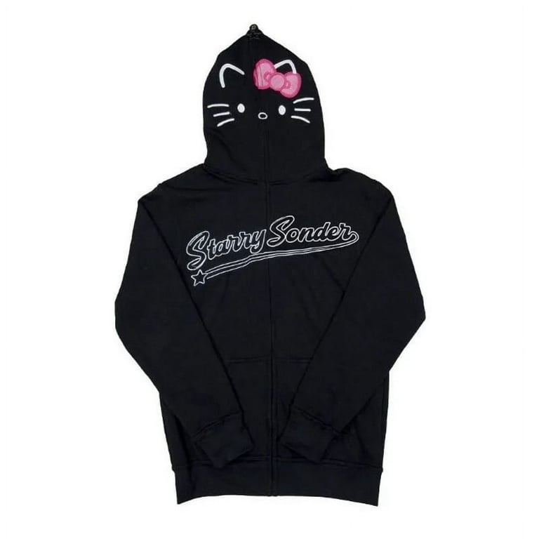 Sanrio Hello Kitty Zip Up Hoodie Women Y2k Clothing Kawaii Fashion Retro  Hip-hop Harajuku Sweatshirt Print Hoodie Casual Tops