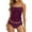Red, variant on Womens Tankini Bathing Suits Womens Two Piece Swimsuit Tankini Swimsuits for Women V Neck Bathing Suits Front Ruched Two Piece Swimwear