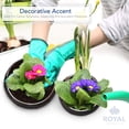 thumbnail image 4 of Set de jarrones de cristal Royal Imports redondos decorativos transparentes (2), 4 of 7