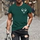 thumbnail image 2 of Camisetas de Manga Corta para Hombre Imprimir Deportes de Manga Corta Cuello Redondo Blusa Algodón Poliéster, Nueva Moda Casual Camiseta para Hombres, 2 of 5