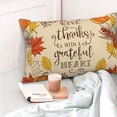 thumbnail image 4 of Balery Thanksgiving With A Grateful Heart Funda de Cojín Estampada, Regalos para Mujeres, Regalos de Amor para Ella, Regalos para Novia o Esposa, Funda de Almohada-14"x20", 4 of 6