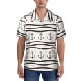 thumbnail image 5 of KLL Men's Hawaiian Shirt Short Sleeve Button Down Beach Shirts-Anchors and Ropes, 5 of 6