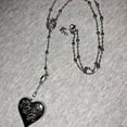 thumbnail image 5 of Lana Del Rey Necklace Heart with Spoon LDR Merch Snakes Chain Serpent Pendent LDR Stainless Steel Heart Necklace - Silver, 5 of 5