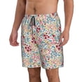 thumbnail image 2 of Vsdgher Trendy Floral Design Men's Beach Shorts, Surfing shorts, Swim trunks, Quick Dry Swim Trunks for Surfing Beach Fun -3X-Large, 2 of 6