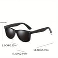 thumbnail image 4 of 1 Pce Lunettes de Mode Rétro Polarisées pour Hommes d'Extérieur, 4 of 5