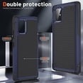 thumbnail image 5 of Designed for Samsung Galaxy A71 5G Case 2 in 1 Gift Militay Grade Drop Protective Rugged Heavy Duty Cover Shockproof Case for Galaxy A71 5G Phone Case for Women Men boy Girl (Blue+Black), 5 of 7