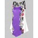 thumbnail image 2 of Camiseta de tirantes floral con panel de encaje de talla grande Rosegal  Bikinis, 2 of 5