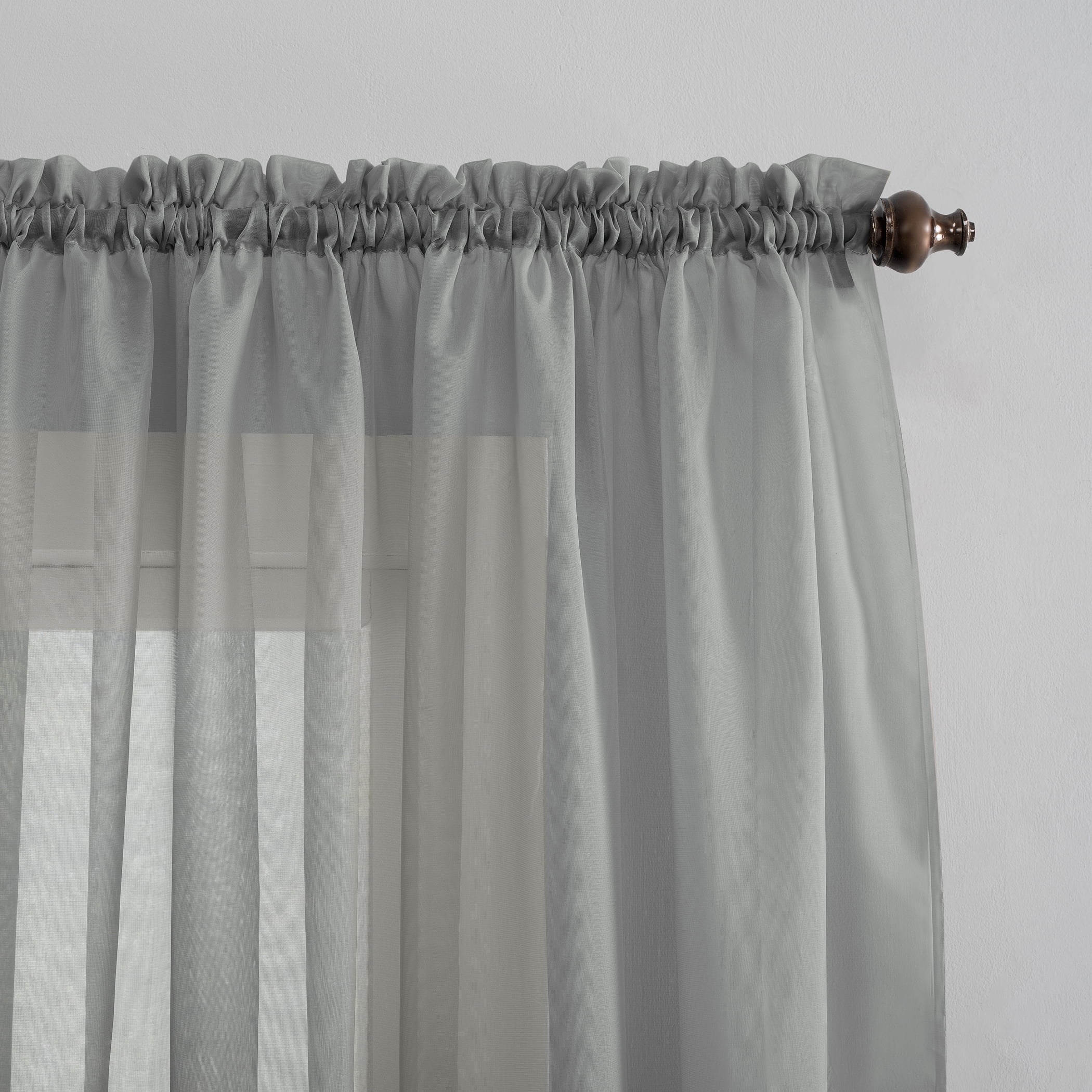 No. 918 Juliette Voile Sheer Rod Pocket Curtain Panel (Single Curtain Panel Only)