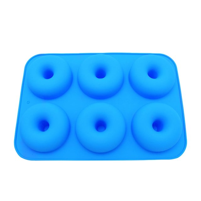 Moldes de silicona KYWHSGABRS para hornear, molde antiadherente de 6 cavidades para donas, apto para lavavajillas, herramientas de decoración.