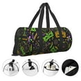 thumbnail image 4 of Rocae Carnival Mardi Gras3 Print Round Travel Duffel Bag and Fitness Bag, Women's Waterproof Weekend Tote, Men's Travel and Fitness Essentials, 4 of 8