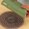 thumbnail image 3 of asddcavvf Kitchen Silicone Circular Heat Insulation Mat Household Casserole High Temperature Resistance Thick Placemat 2 In 1 Heat Insulation Mat round Dinner Table Set for 5, 3 of 3