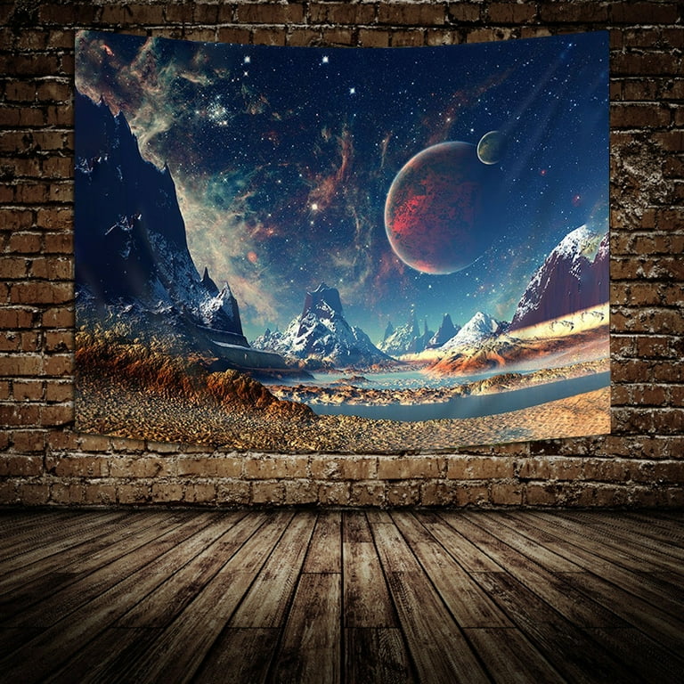 BTJX Solar System Tapestry Planets Arround Sun in Universe Wall Hanging Space Tapestries Party Wall Decor Walmart