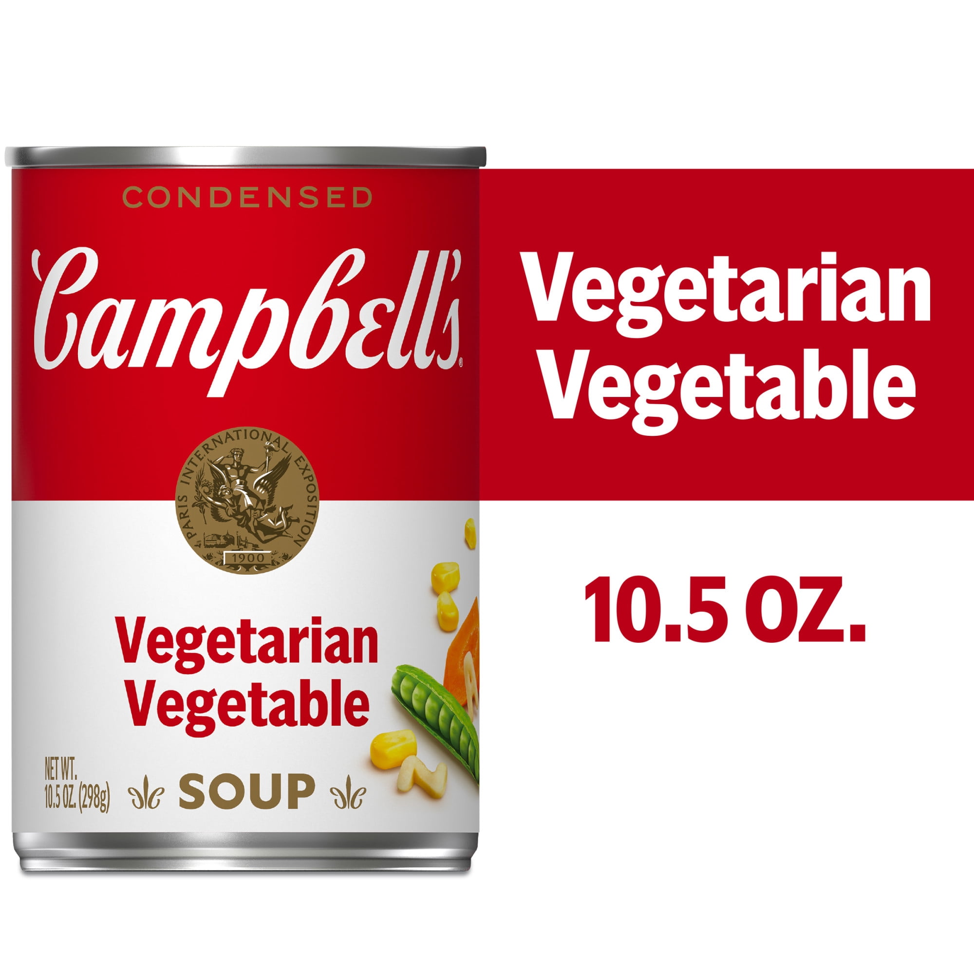 Campbell's Condensed Vegetarian Vegetable Soup, 10.5 oz Can