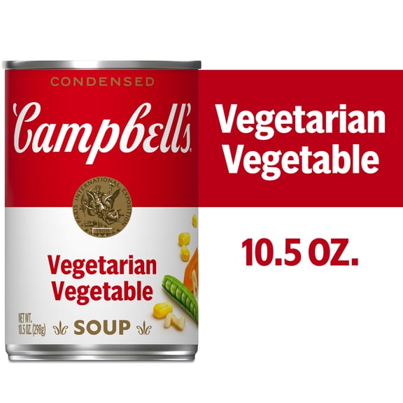 Campbell's Condensed Vegetarian Vegetable Soup, 10.5 oz Can