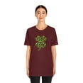 thumbnail image 3 of Leopard Shamrock Shirt | Lucky Four Leaf Clover Shirt | Saint Patricks Day Shirt | Unisex Jersey Short Sleeve Tee, 3 of 10