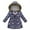 B, variant on 2-11 Years Winter Girls Coat Keep Warm Thicken Kids Jacket Hooded Zipper Princess Outerwear Long Sleeve Children Clothing