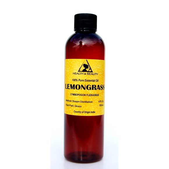 Lemongrass essential oil aromatherapy natural 100% pure 4 oz