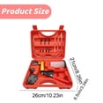 thumbnail image 3 of Measuring Ruler Under $25 Brake Bleeder Kit With Vacuum Gauge Handheld Self Bleeding System For Cars Motorcycles & Trucks Includes Pump Reservoir Hoses & 8 Adapters In Portable Case, 3 of 6
