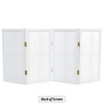 thumbnail image 2 of Red Lantern 2 ft. Short Desktop Double Cross Shoji Screen - White - 4 Panels, 2 of 8