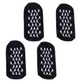 thumbnail image 1 of EeaseMX 4 pares de calcetines blanqueadores de pies con gel de spa, hidratantes y para el cuidado de la piel (negros), 1 of 7