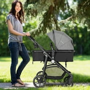 Costway Foldable Baby Stroller 2 in 1 Newborn Infant Travel Buggy Pushchair 22 lbs Gray