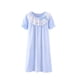 thumbnail image 1 of Camisón de niña de algodón de manga corta de verano con encaje Pijamas de niña Ropa de casa Ropa de casa para padres, 1 of 5