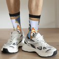 thumbnail image 6 of Masiiu Bluey Pattern Adult Crew Socks, Breathable Color-Block Mid-Calf Socks, Comfortable for Daily Wear and Sports, 6 of 6