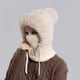 thumbnail image 5 of Máscaras para Mujeres Sombrero de Punto 3 en 1, Perfecto para las Mujeres para Usar con Bufandas Y Máscaras, Bufanda de Esquí de Punto Caliente Y Máscara para Otoño E Invierno., 5 of 5
