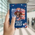 thumbnail image 4 of Patriotic German Shorthaired Pointer Celebrates 4th of July Travel Passport Wallet GSP Lover Dog Gift PU Leather Passport Holder Cover - 02009, 4 of 5