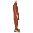 thumbnail image 3 of BAZINRICHE Arab Big and Tall African Men's Long Sleeve Thobe Tops Pants Suis set, 3 of 5