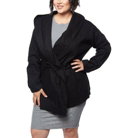 Womens Plus Size Anorak Safari Hoodie Fashion Winter Jacket RJK-456