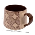 thumbnail image 3 of Taza Ancha Home Trends de Cerámica Diseño Círculos de Puntos 400 ml, 3 of 4